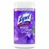 LYSOL Brand Disinfecting Wipes, 1-Ply, 7 x 7.25, Lavender and Cotton Blossom, White, 80 Wipes/Canister