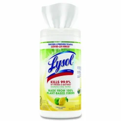 LYSOL Brand Disinfecting Wipes II Fresh Citrus Scent, 1-Ply, 7 x 7.25, Fresh Citrus, White, 70 Wipes/Canister