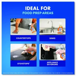 LYSOL Brand Kitchen Pro Antibacterial Cleaner, 22 oz Spray Bottle, 9/Carton