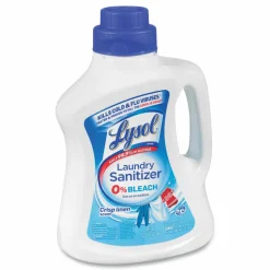 LYSOL Brand Laundry Sanitizer, Liquid, Crisp Linen Scent, 90 oz, 4/Carton