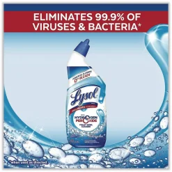 LYSOL Brand Toilet Bowl Cleaner with Oxi Action, Ocean Fresh Scent, 24 oz Angle-Neck Bottle, 9/Carton