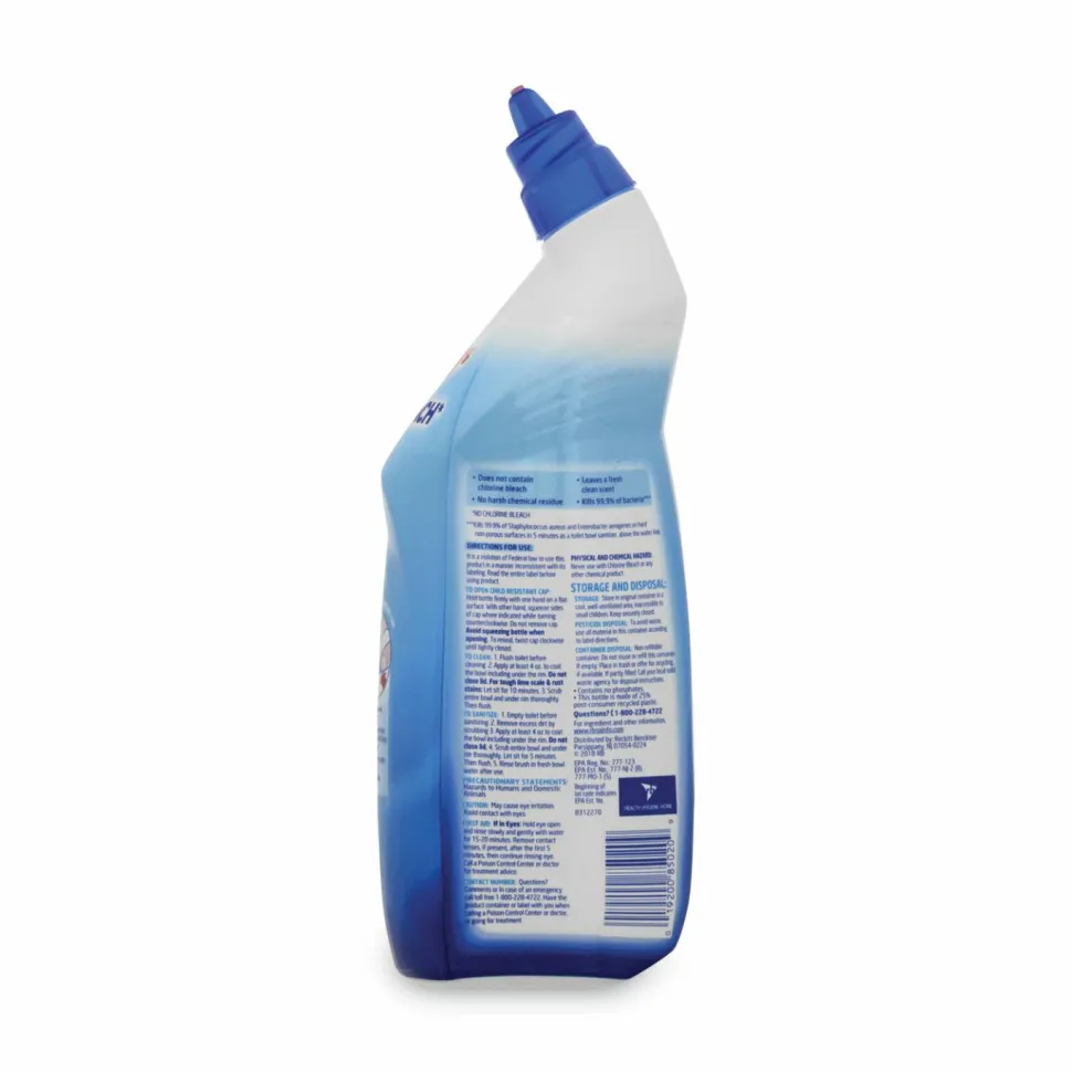 LYSOL Brand Toilet Bowl Cleaner with Oxi Action, Ocean Fresh Scent, 24 oz Angle-Neck Bottle, 2/Pack