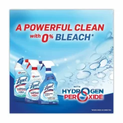 LYSOL Brand Toilet Bowl Cleaner with Oxi Action, Ocean Fresh Scent, 24 oz Angle-Neck Bottle, 2/Pack