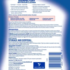 Lysol Disinfectant Bathroom Cleaner, 32 oz Spray Bottle, 12/Carton