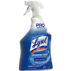 Lysol Disinfectant Bathroom Cleaner, 32 oz Spray Bottle, 12/Carton
