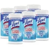 Lysol Disinfecting Wipes - Crisp Linen Scent - 7" x 7.25" - 80 / Canister - 6 / Carton - White