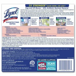 Lysol Disinfecting Wipes, Early Morning Breeze Scent, 80 Wipes Per Canister, Carton Of 6 Canisters