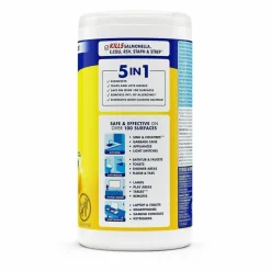 Lysol Disinfecting Wipes, Lemon & Lime Blossom Scent, 80 Sheets Per Tub, Box Of 6