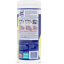 Lysol Disinfecting Wipes, Lemon & Lime Blossom Scent, 7