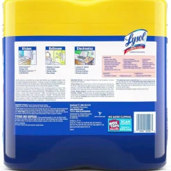 Lysol Disinfecting Wipes, Lemon Lime Scent, 80 Wipes Per Canister, Carton Of 6 Canisters