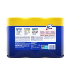 Lysol Disinfecting Wipes, Lemon Lime Blossom Scent, 80 Wipes Per Canister, Carton Of 6 Canisters
