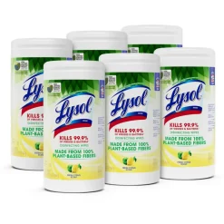 LYSOL Disinfecting Wipes with Citric Acid - Fresh Citrus 70 ct., Pack of 6