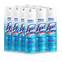 Lysol Professional Disinfectant Spray, Fresh Scent, 19 Oz Bottle, Case Of 12