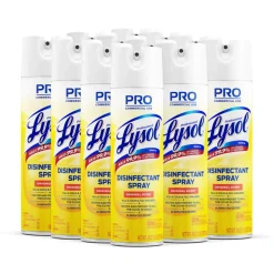 Lysol Professional Disinfectant Spray, Original Scent, 19 Oz Bottle, Case Of 12