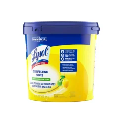 Lysol Professional Disinfecting Wipe Buckets, 8” x 6”, White, 800 Sheets Per Bucket, Set Of 2 Buckets
