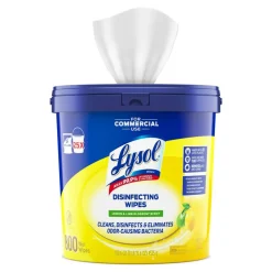 Lysol Professional Disinfecting Wipe Buckets, 8” x 6”, White, 800 Sheets Per Bucket, Set Of 2 Buckets