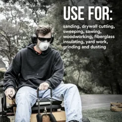 3M 8200 N95 Sanding and Fiberglass Respirator, White, 8200H20-DC, Pack of 20