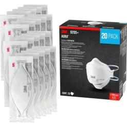3M Aura N95 Particulate Respirator, 9205PH-20-DC, Pack of 20 Respirators