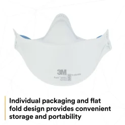3M Aura N95 Particulate Respirators, 9205+, White, Pack Of 240 Respirators