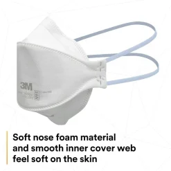 3M Aura N95 Particulate Respirators, 9205+, White, Pack Of 240 Respirators