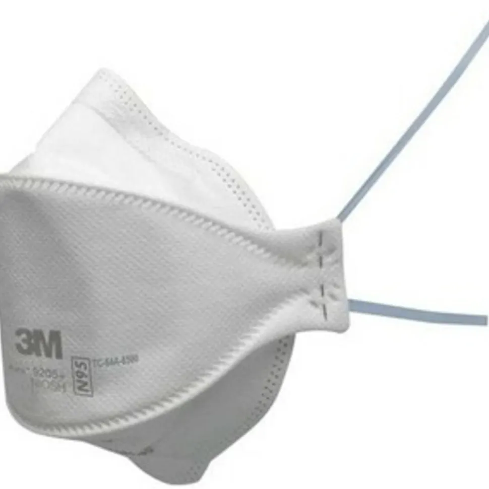 3M Aura N95 Particulate Respirators, 9205+, White, Pack Of 240 Respirators