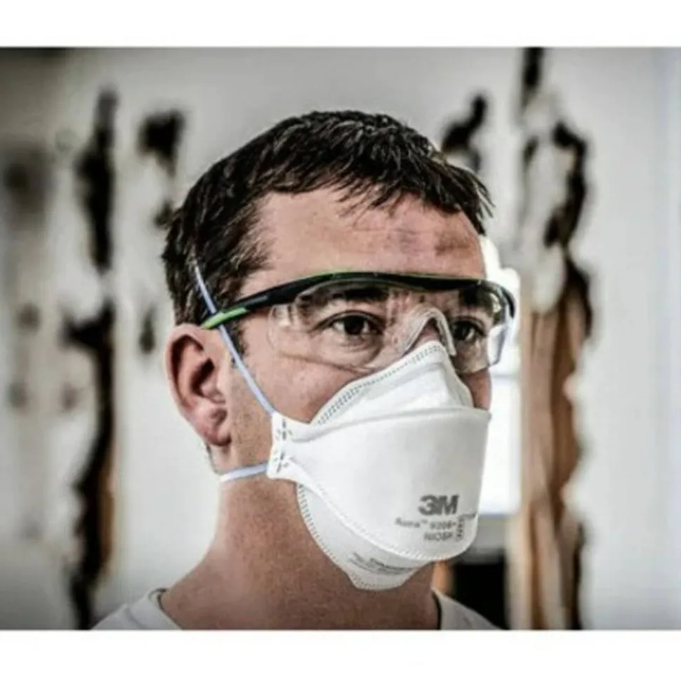 3M Aura N95 Particulate Respirators, 9205+, White, Pack Of 440 Respirators