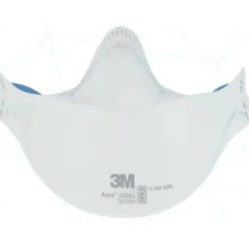 3M Aura N95 Particulate Respirators, 9205+, White, Pack Of 440 Respirators
