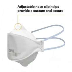 3M Aura N95 Particulate Respirators, 9205+, White, Pack Of 440 Respirators