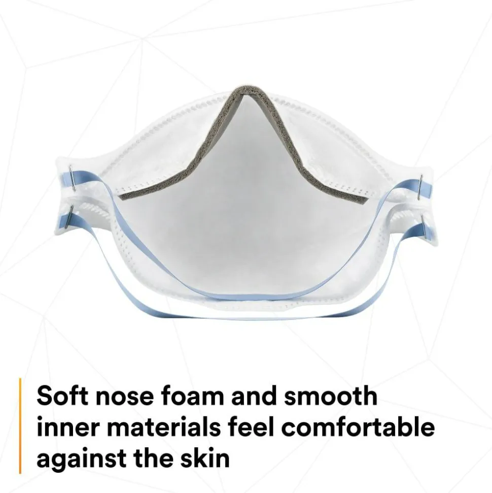 3M Aura N95 Particulate Respirators, 9205+, White, Pack Of 440 Respirators