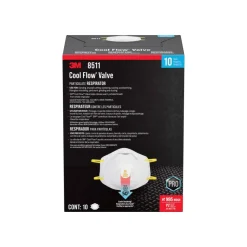 3M Cool Flow Paint Sanding Valved Respirator N95, 8511P10-DC-PS, Pack of 10