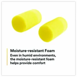 3M E-A-RClassic Plus Earplugs, 33 dB NRR, Large, Yellow Cylindrical Plugs, 200 Pairs/Box