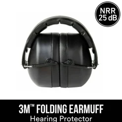 3M Folding Earmuff, 90563H1-DC, Black
