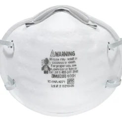 3M N95 Particulate Respirator 8200 Mask, White , Box Of 20