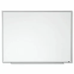 3M Porcelain Magnetic Dry-Erase Whiteboard, 96" x 48", Aluminum Frame With Silver Finish
