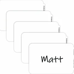 Maco Name Badges, Plain White, Pack Of 100