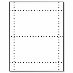 MACO Unruled Microperforated Laser/Inkjet Post Cards, 4 x 6, White, 100 Cards, 2 Cards/Sheet, 50 Sheets/Box
