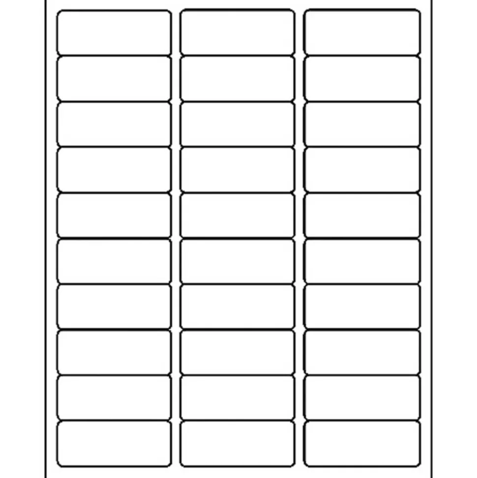MACO White Laser/Ink Jet Address Label