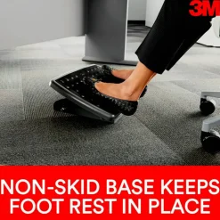 3M Adjustable Footrest, Charcoal