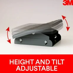 3M Adjustable Footrest, Charcoal