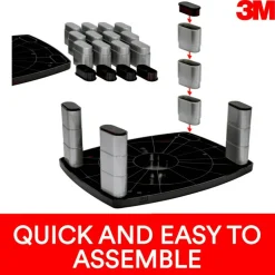 3M Adjustable-Height Monitor Stand