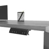 Magellan Performance Electric 60"W Height-Adjustable Standing Desk, Gray, BIFMA Compliant