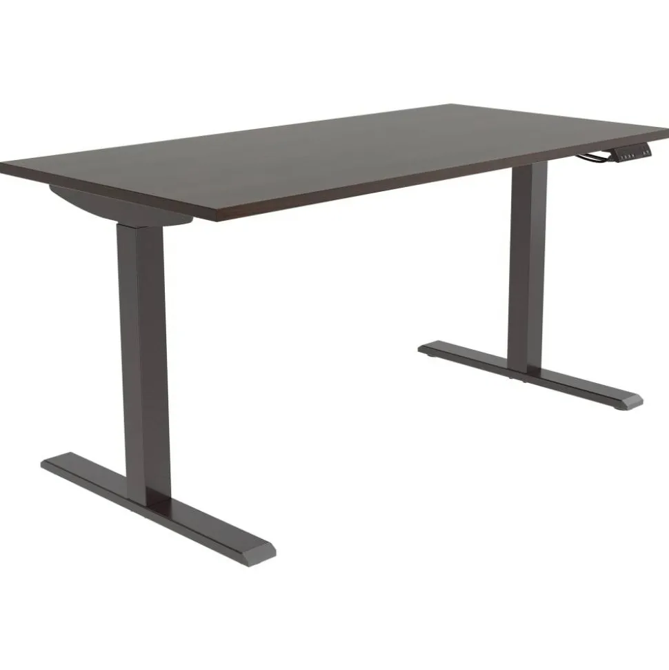 Magellan Performance Electric 60"W Height-Adjustable Standing Desk, Espresso, BIFMA Compliant