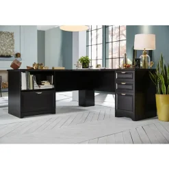 Magellan Performance 71"W L-Shaped Corner Desk, Espresso