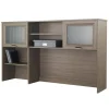 Magellan 58"W Hutch For Corner Or L-Shaped Computer Desks, Gray