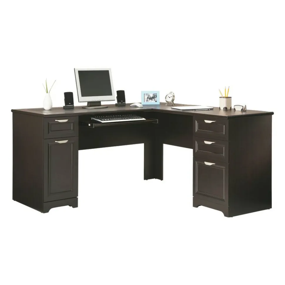 Magellan 59"W L-Shape Corner Computer Desk, Espresso