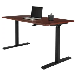 Magellan 60"W Pneumatic Height-Adjustable Standing Desk, Cherry