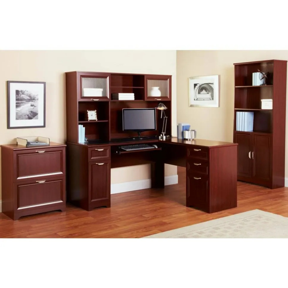 Magellan 23-1/2"W x 16-9/16"D Lateral 2-Drawer File Cabinet, Classic Cherry