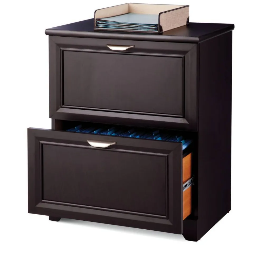 Magellan 23-1/2"W x 16-9/16"D Lateral 2-Drawer File Cabinet, Espresso