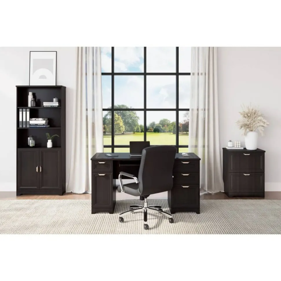 Magellan 23-1/2"W x 16-9/16"D Lateral 2-Drawer File Cabinet, Espresso