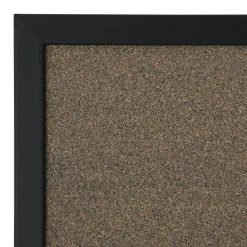 Magnetic Dry-Erase Whiteboard/Cork Bulletin Board, 24'' x 36", Black Frame